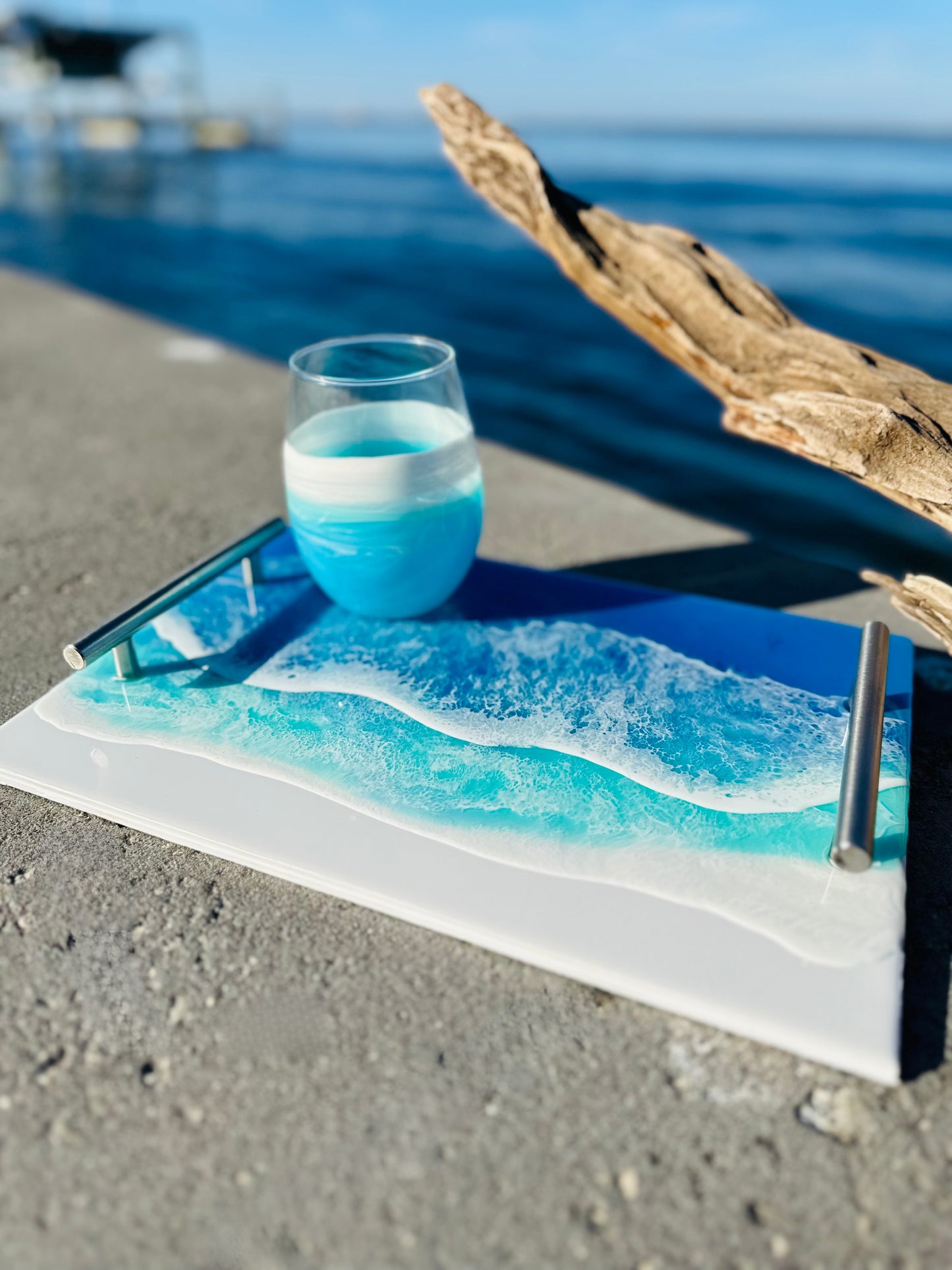 Ocean Inspired Small Serving Tray