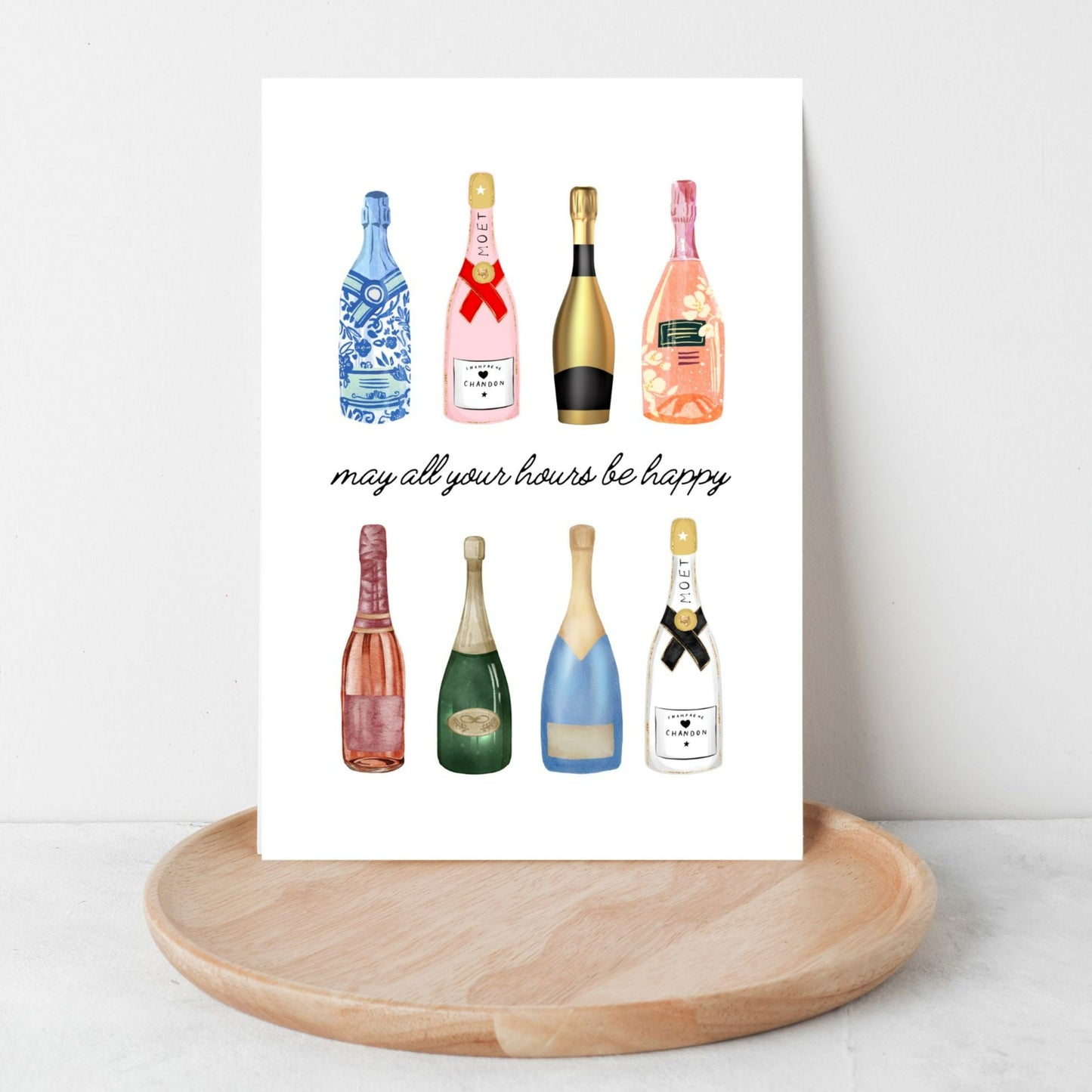 May All Your Hours Be Happy Greeting Card