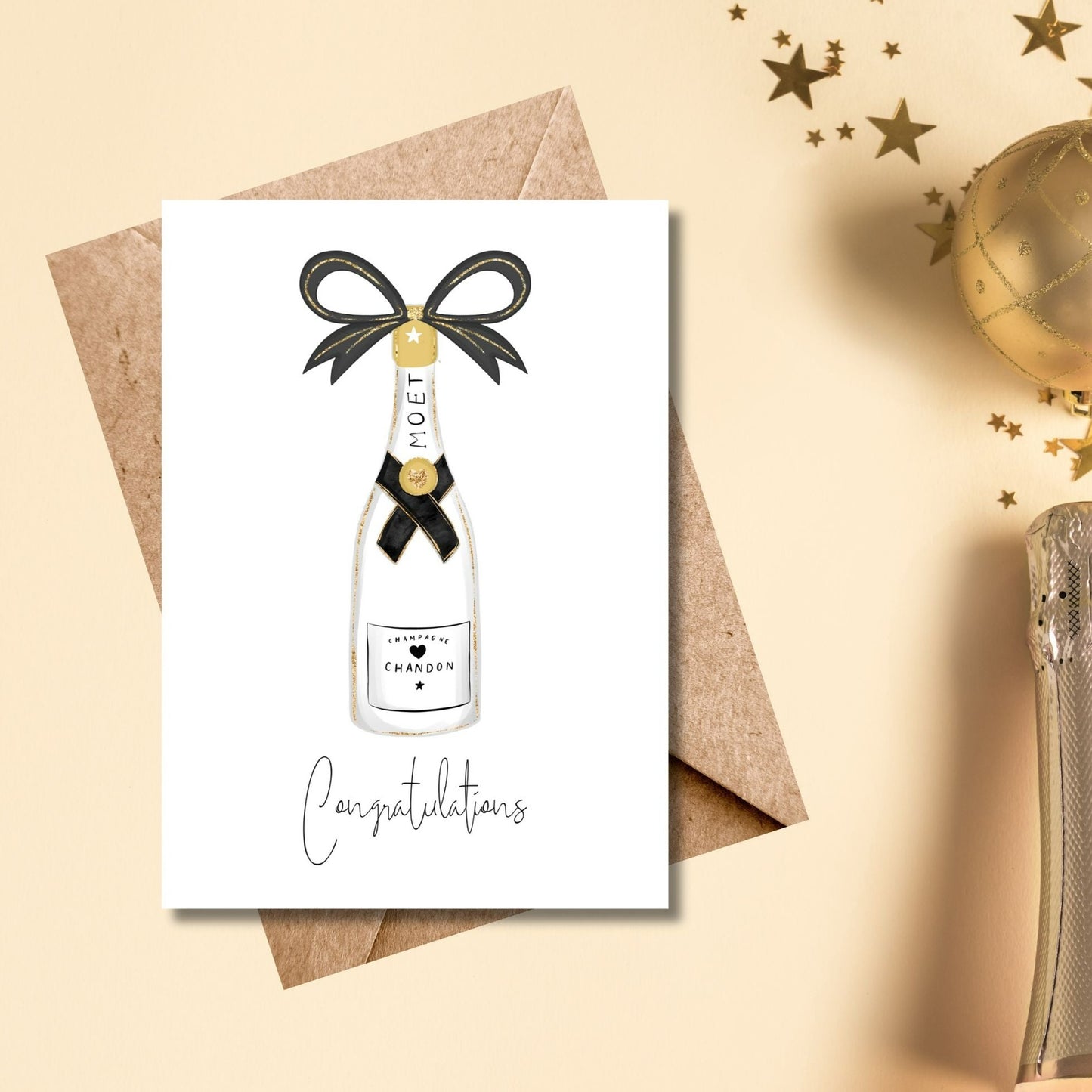 Moet "Congratulations" Greeting Card
