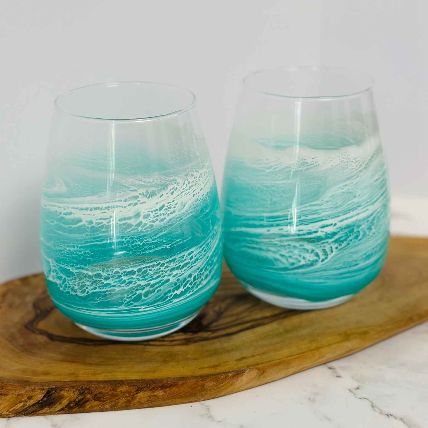 Aqua Seas Wine Glasses