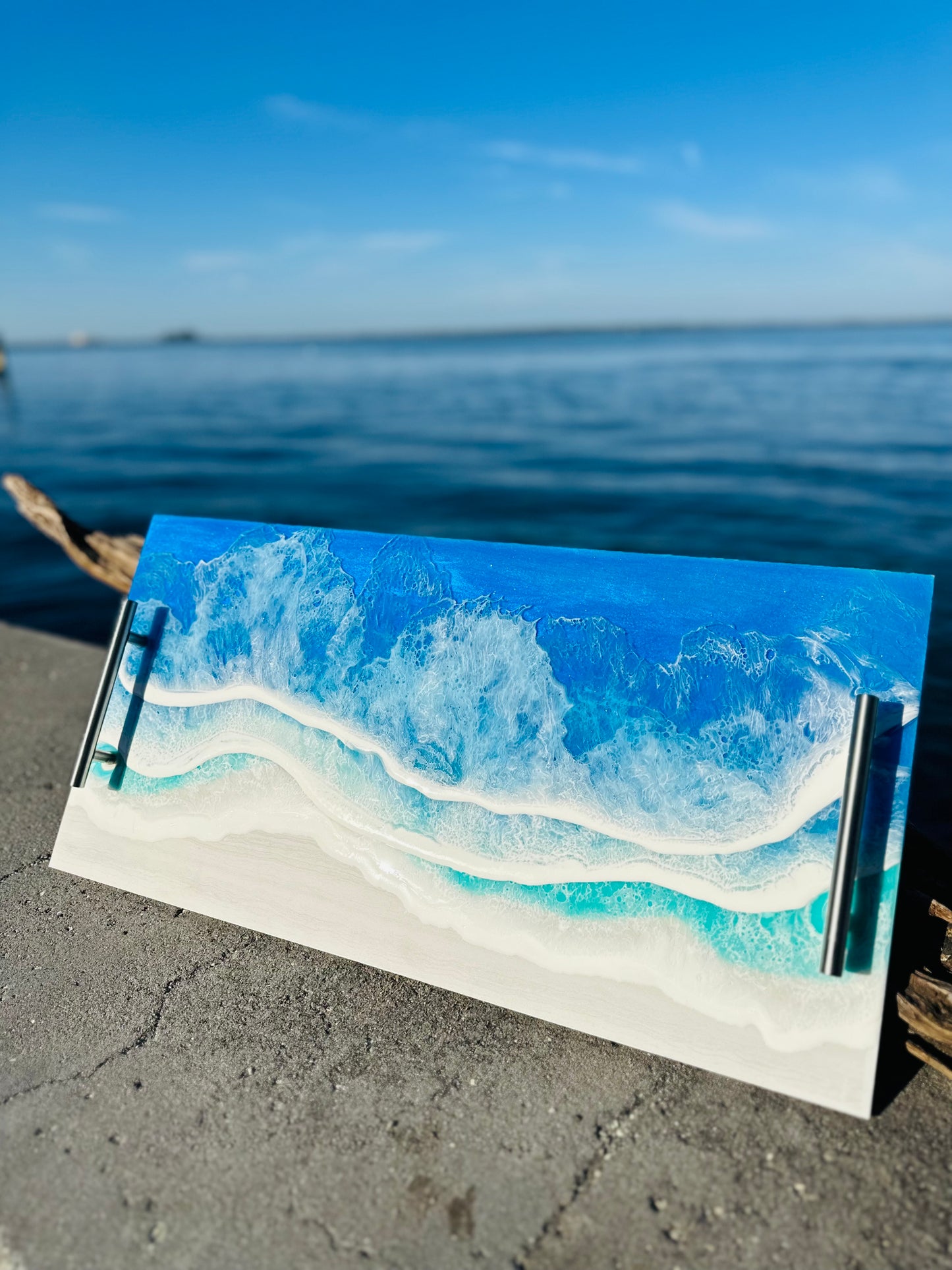 Ocean Inspired Large Serving Tray