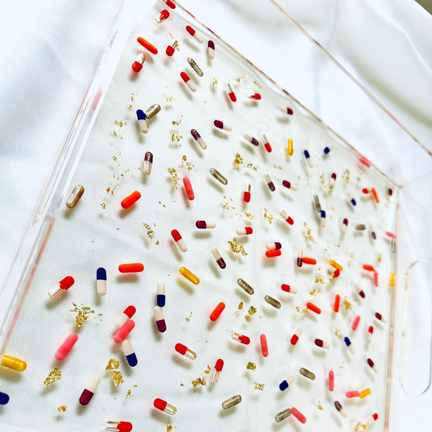 Remedy & Gold Acrylic Tray