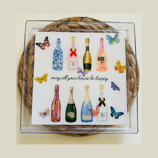 Champagne Happy Hour Serving Tray