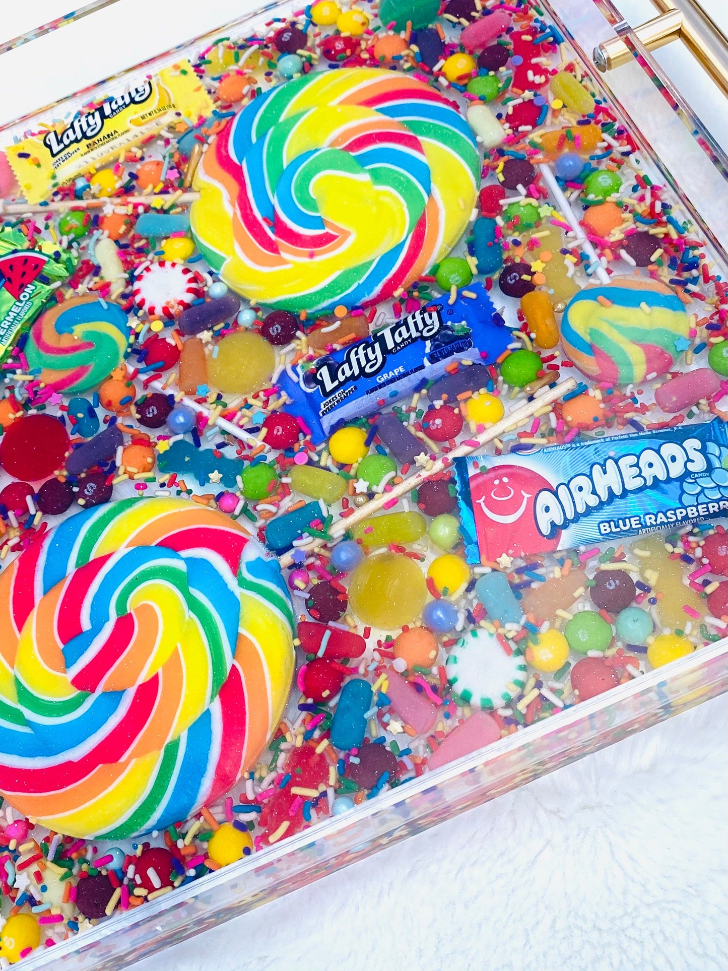 Colorful Candy Acrylic Serving Tray